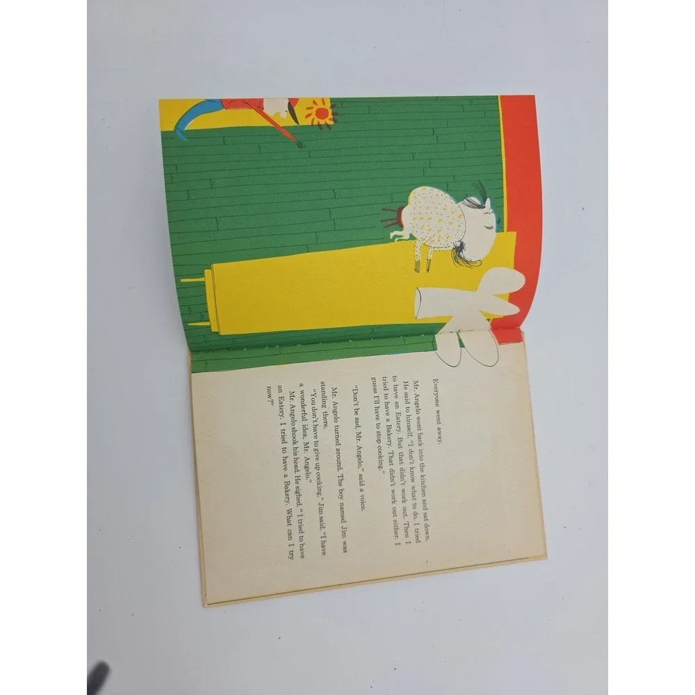 Mr. Angelo Vintage Children's Book Marjory Schwalje Abner Graboff Hardcover Chef